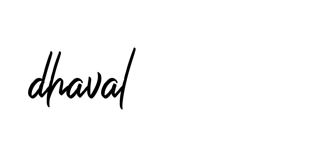 Signature of dhaval