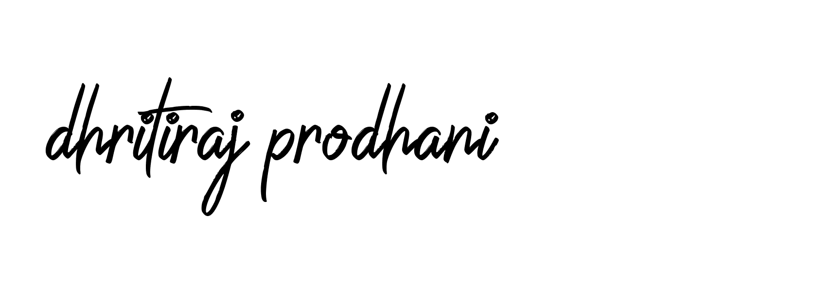 Signature of dhritiraj-prodhani-