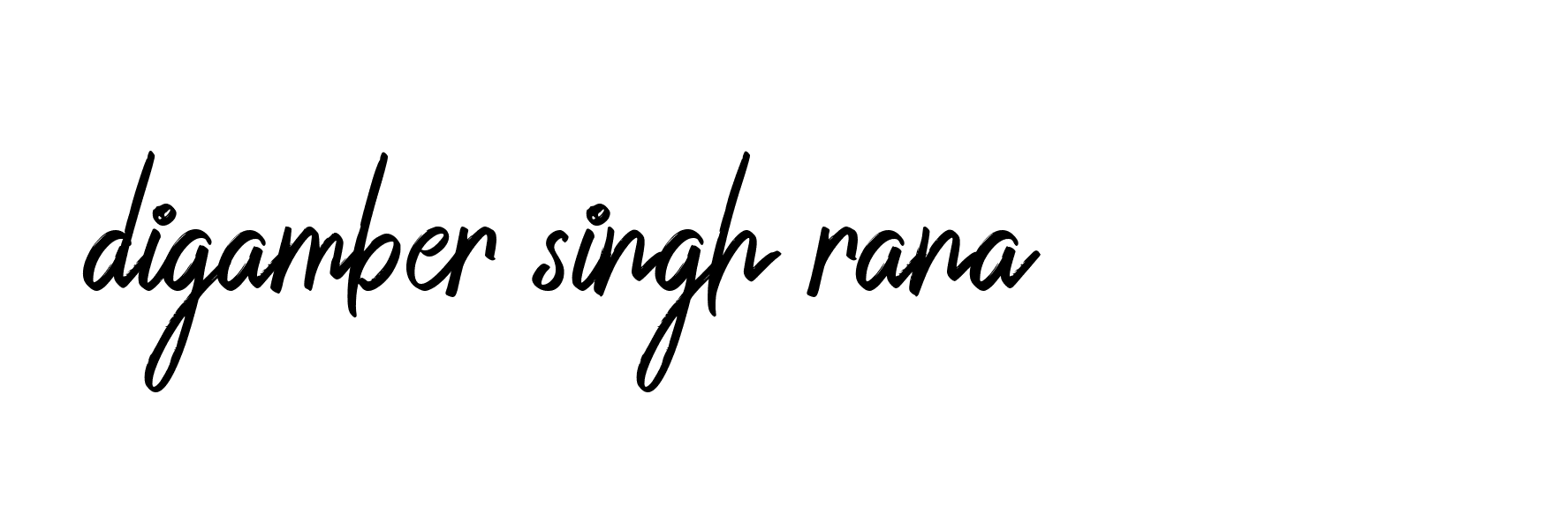 Signature of digamber-singh-rana