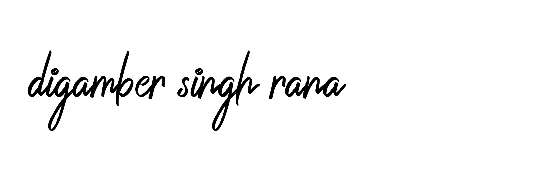 Signature of digamber-singh-rana-