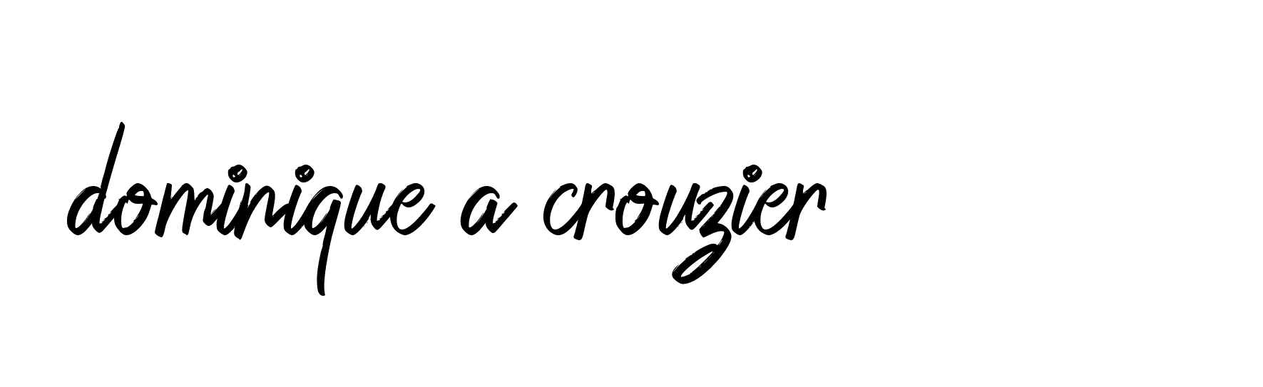 Signature of dominique-a-crouzier