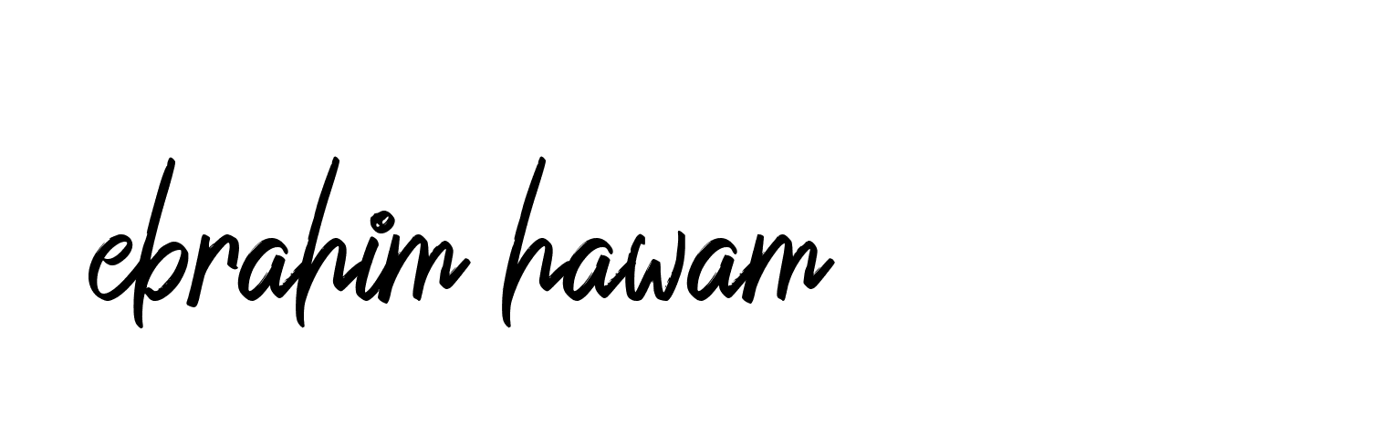 Signature of ebrahim-hawam