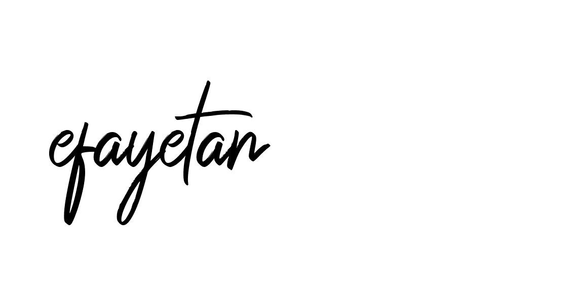 Signature of efayetan