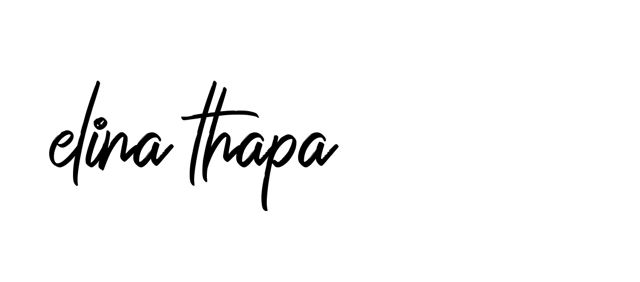 Signature of elina-thapa