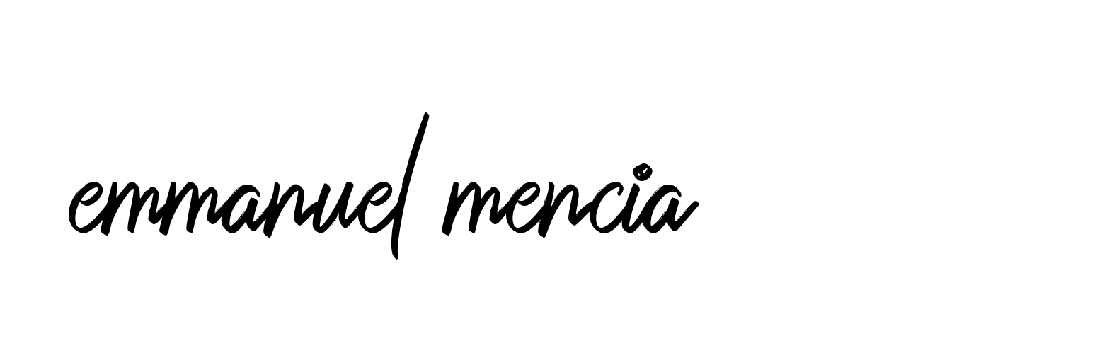 Signature of emmanuel-mencia