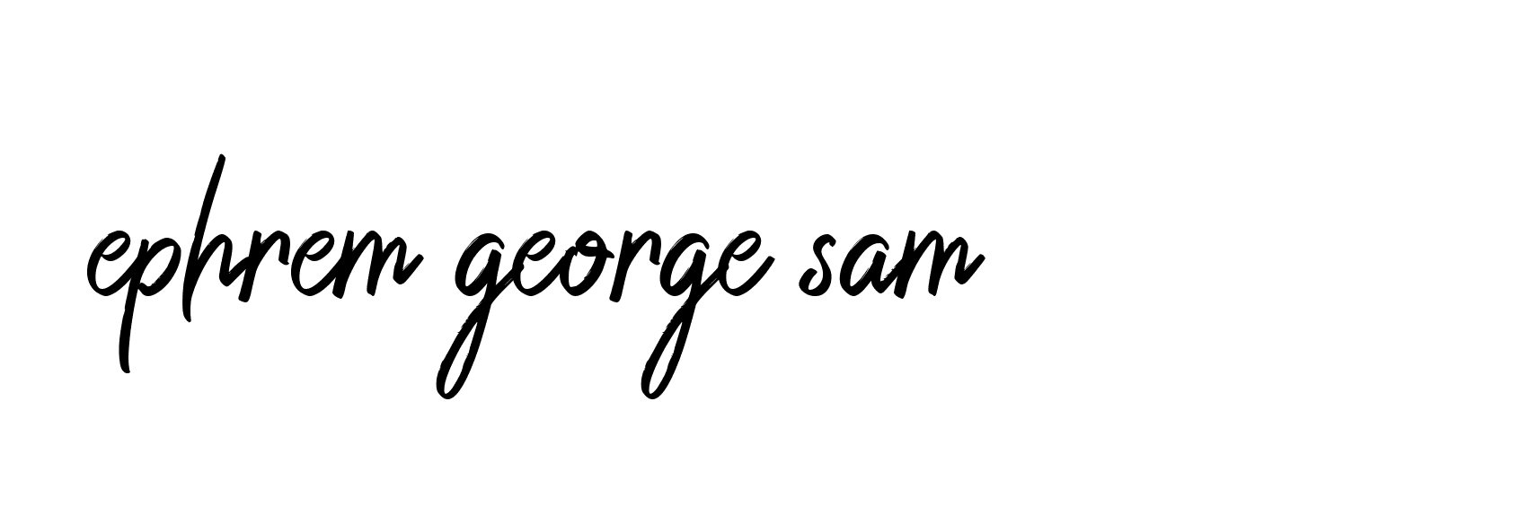 Signature of ephrem-george-sam