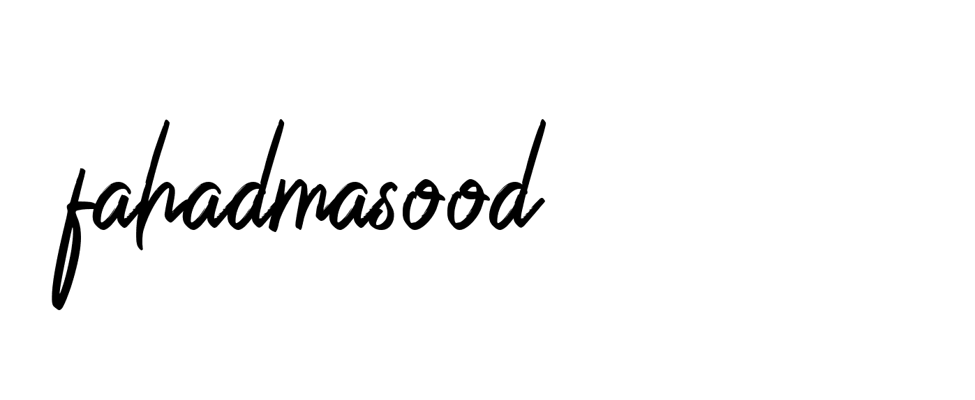 Signature of fahadmasood