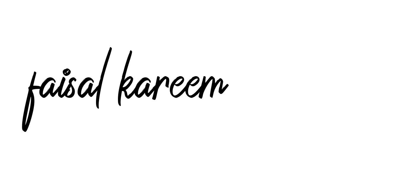 Signature of faisal-kareem