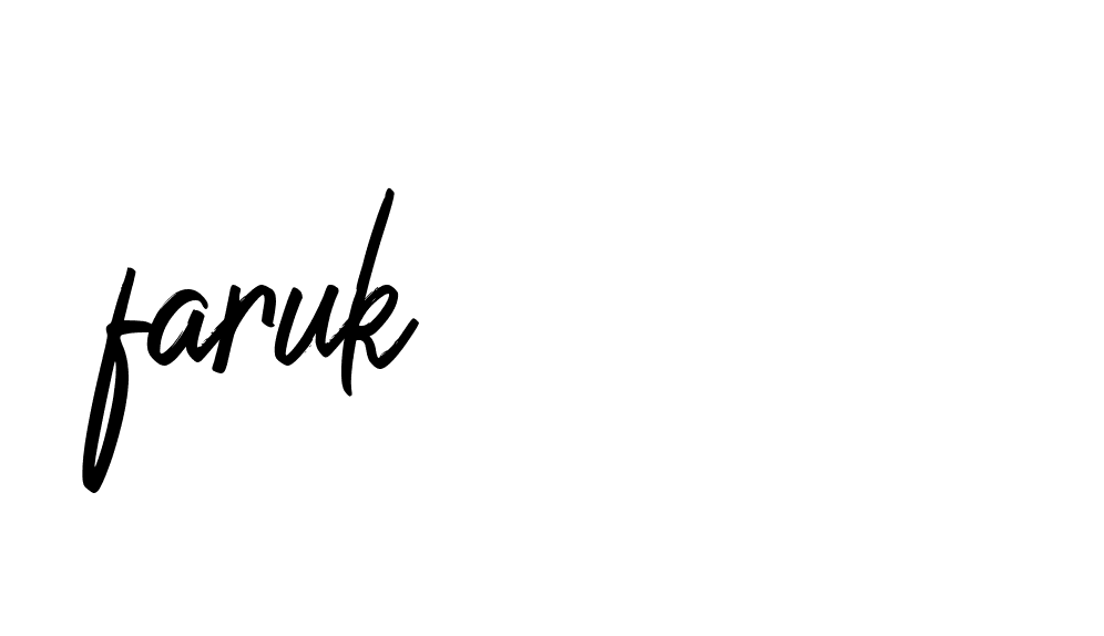 Signature of faruk