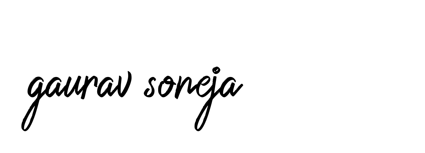 Signature of gaurav-soneja