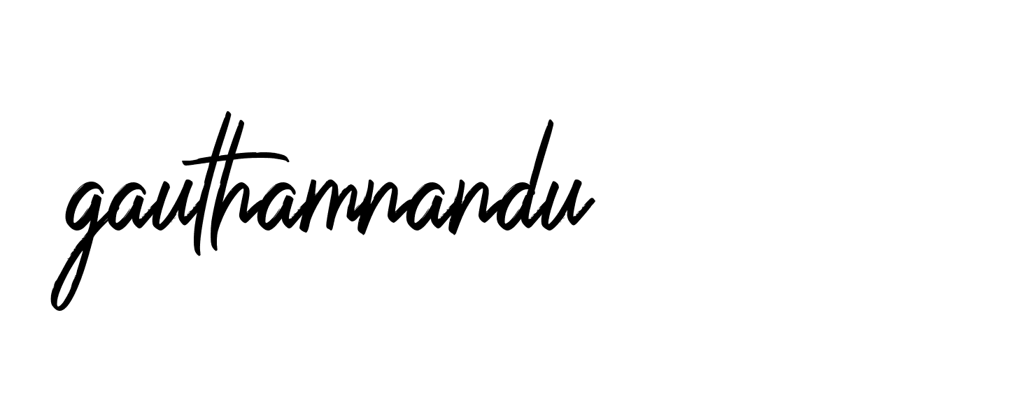 Signature of gauthamnandu