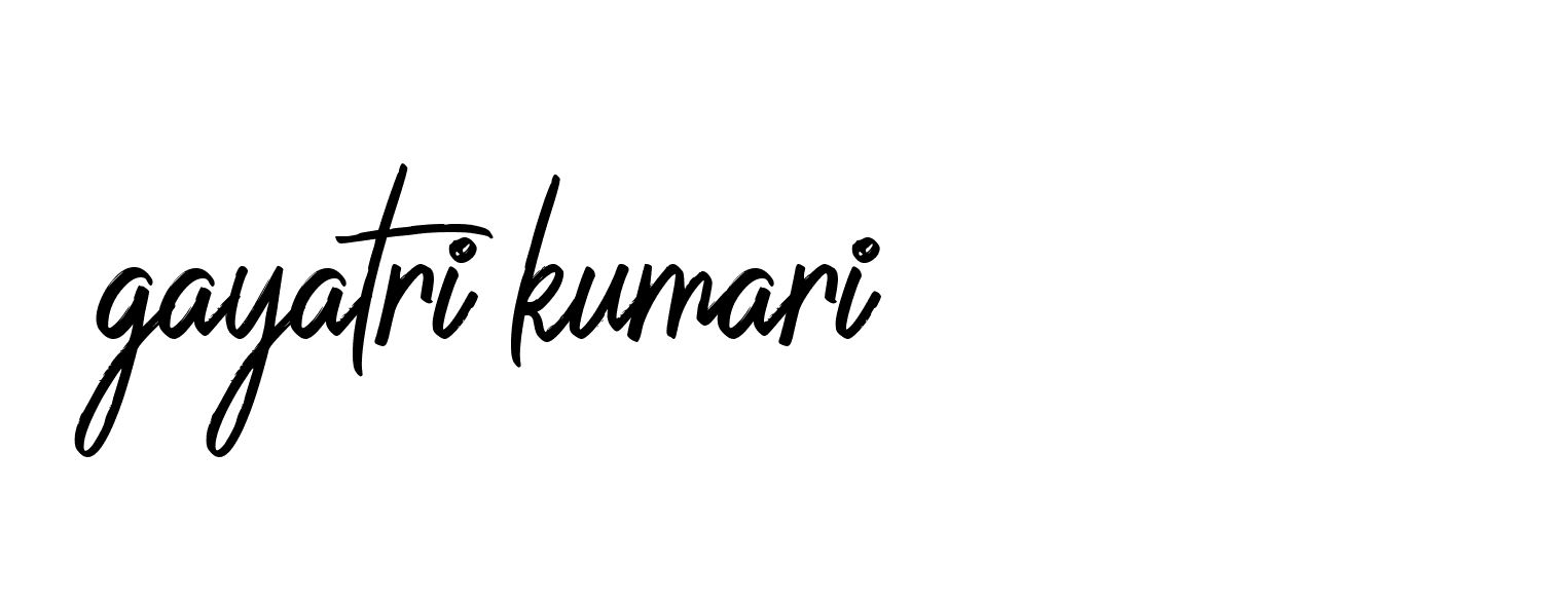 Signature of gayatri-kumari-