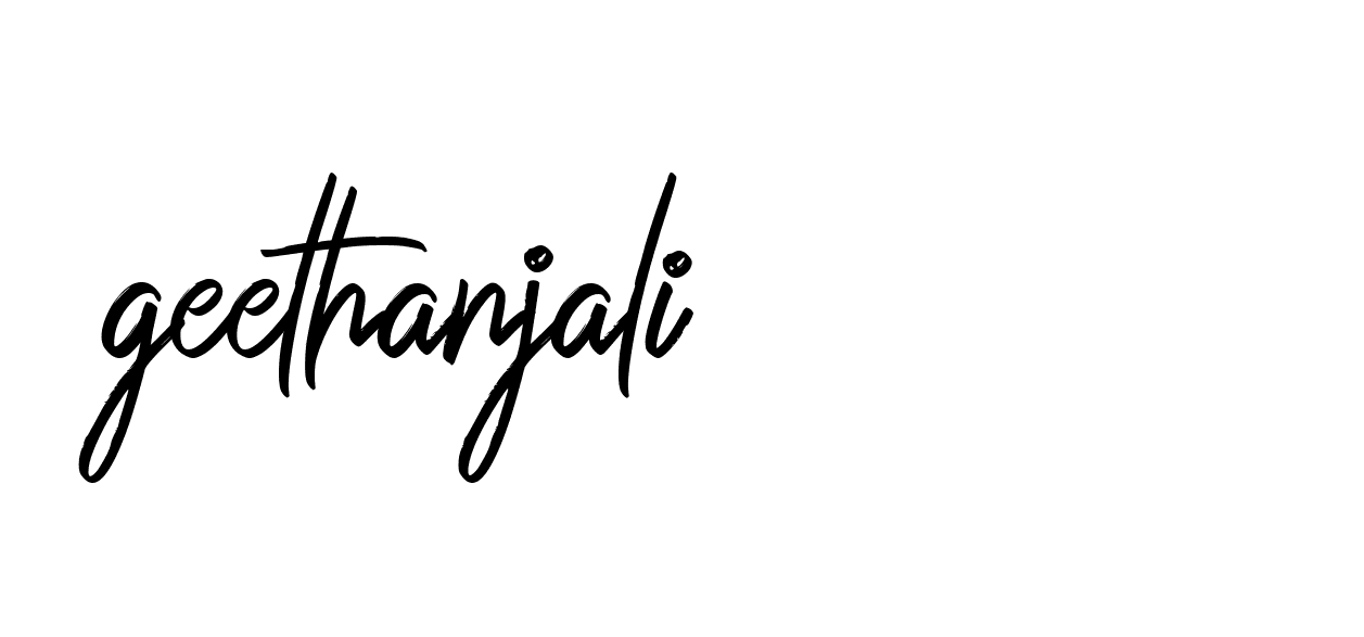 Signature of geethanjali