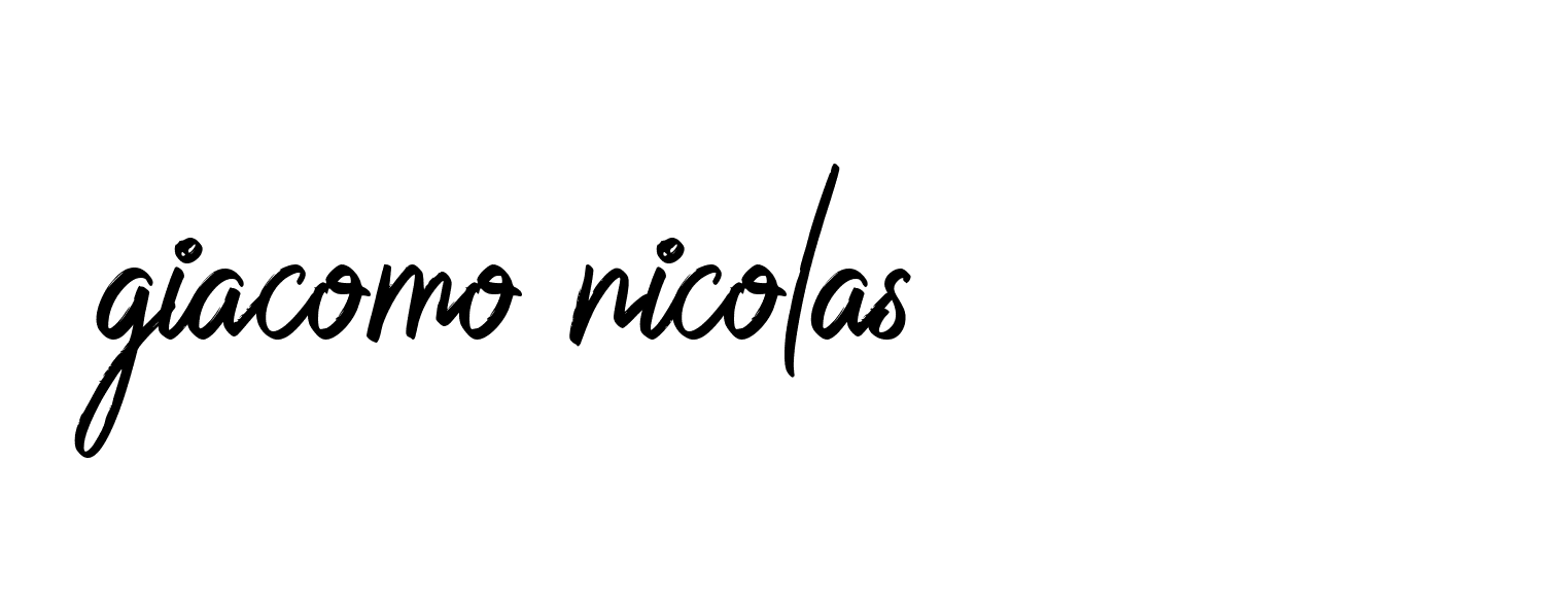 Signature of giacomo-nicolas