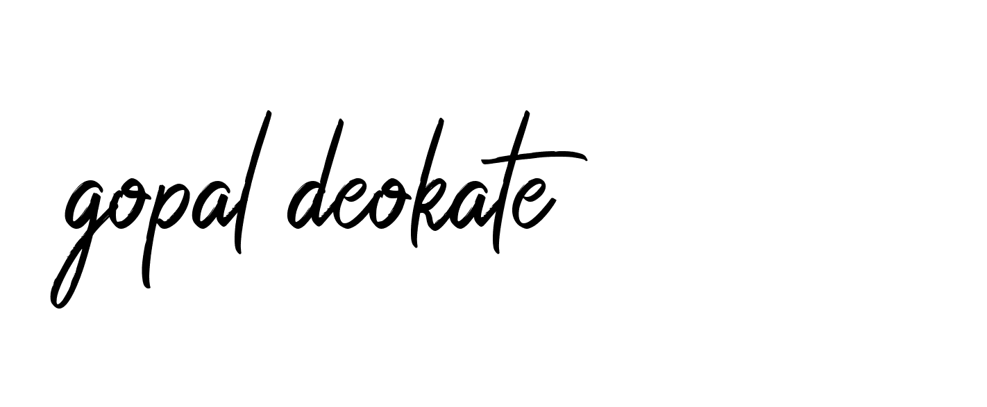 Signature of gopal-deokate