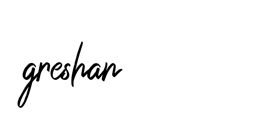 Signature of greshan