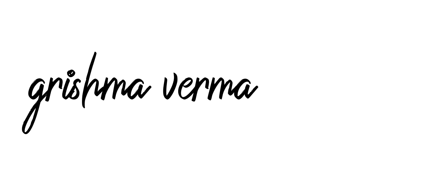 Signature of grishma-verma