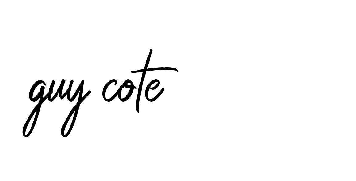 Signature of guy-cote