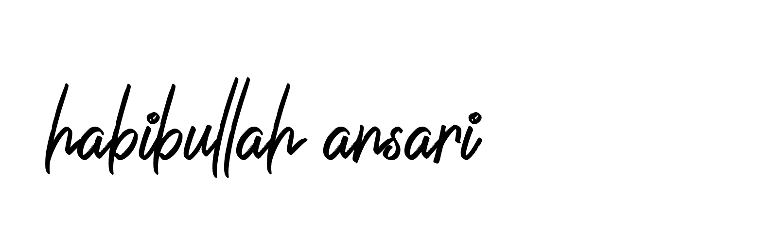 Signature of habibullah-ansari