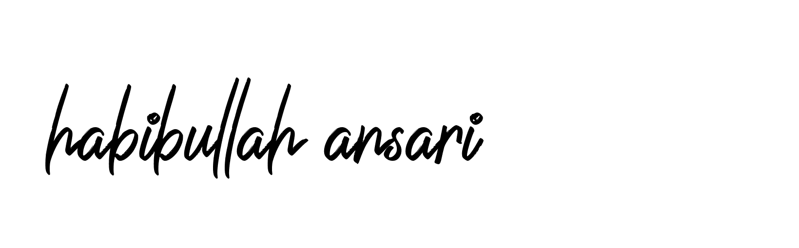 Signature of habibullah-ansari-