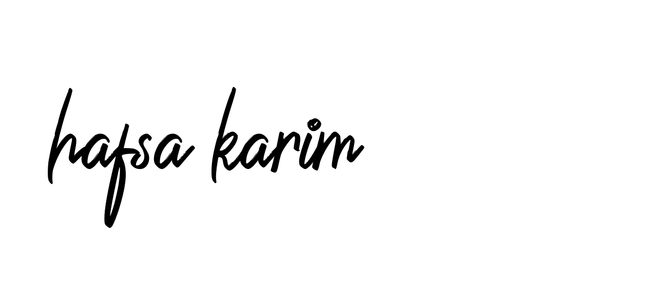 Signature of hafsa-karim