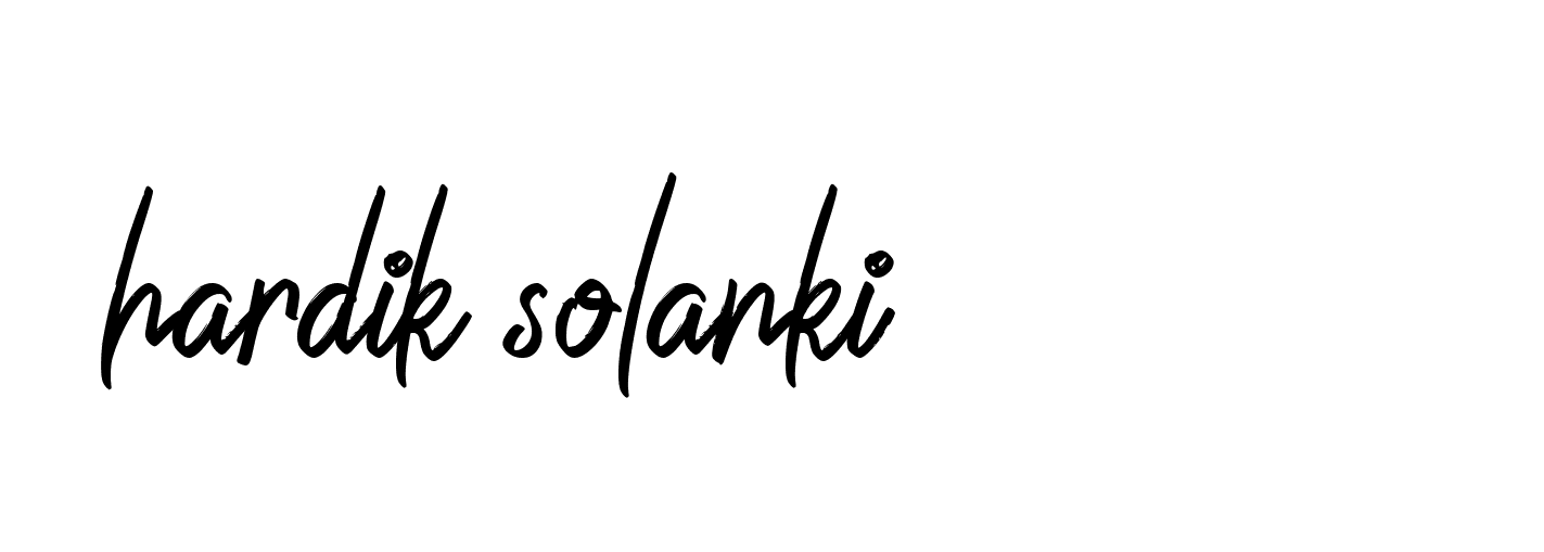 Signature of hardik-solanki