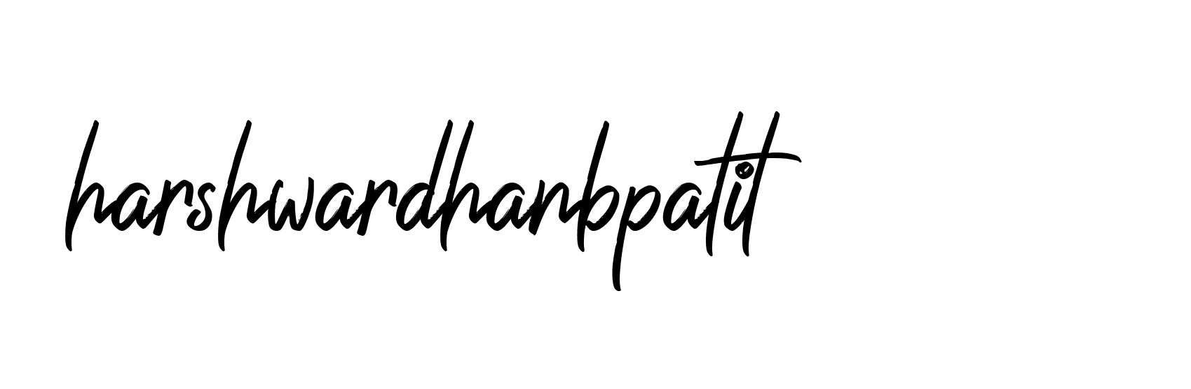 Signature of harshwardhanbpatil