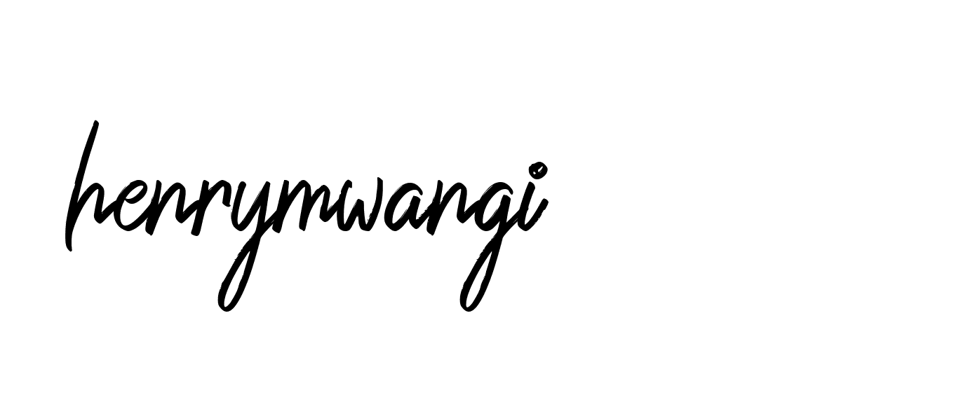 Signature of henrymwangi