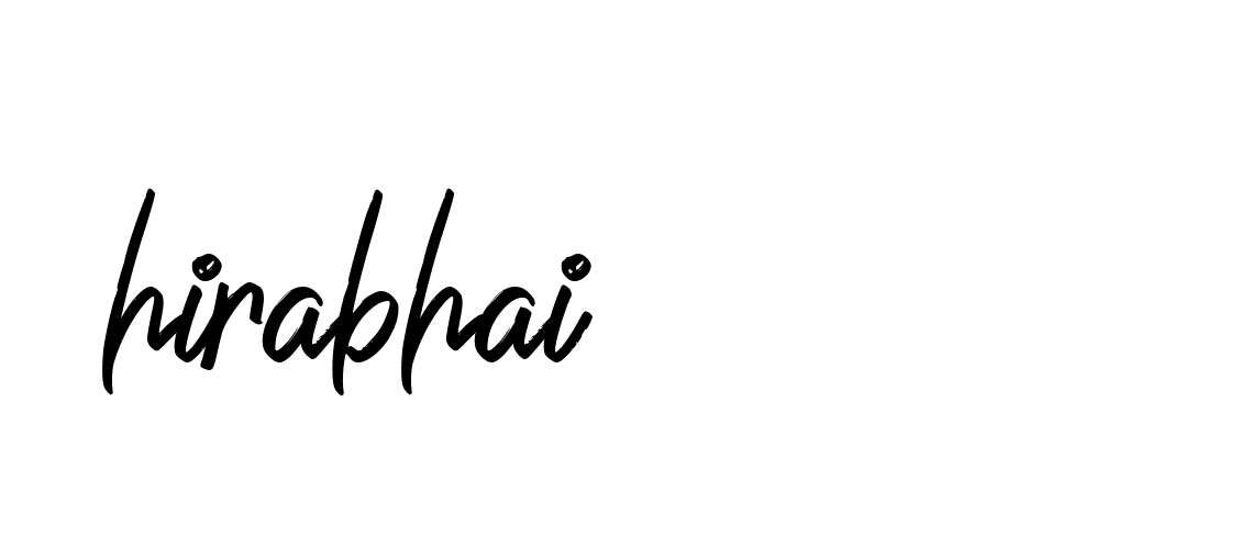 Signature of hirabhai