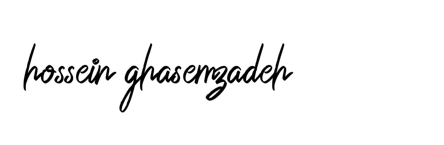 Signature of hossein-ghasemzadeh