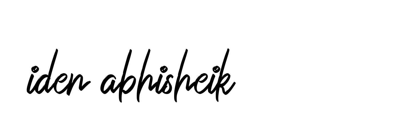 Signature of iden-abhisheik