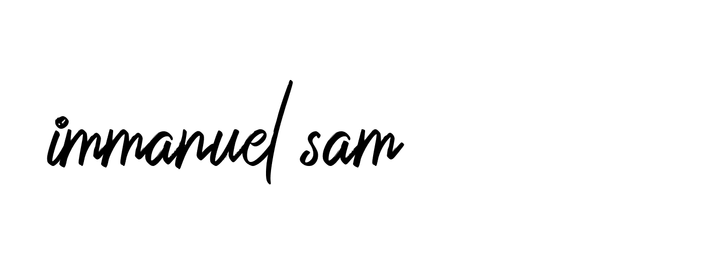 Signature of immanuel-sam