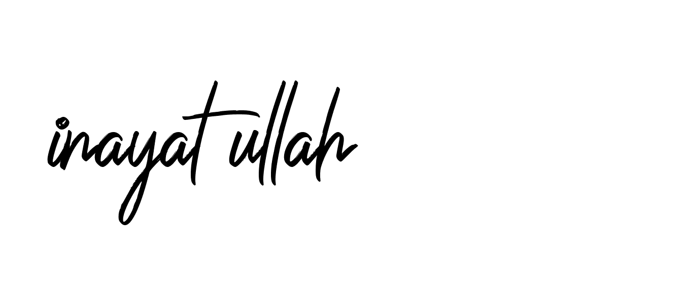 Signature of inayat-ullah-