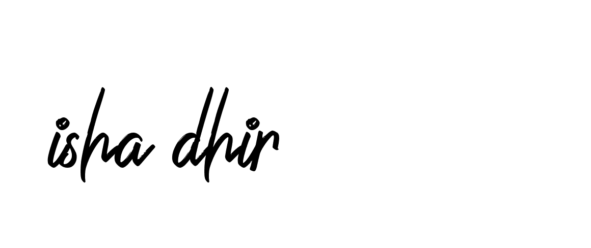 Signature of isha-dhir