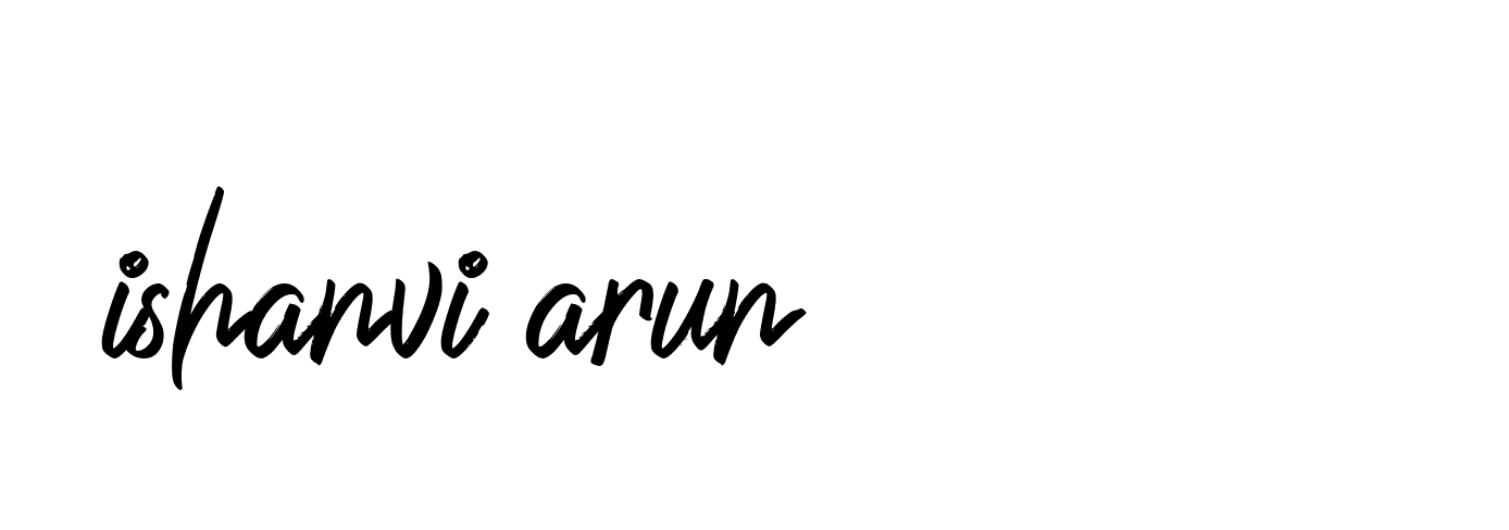 Signature of ishanvi-arun-