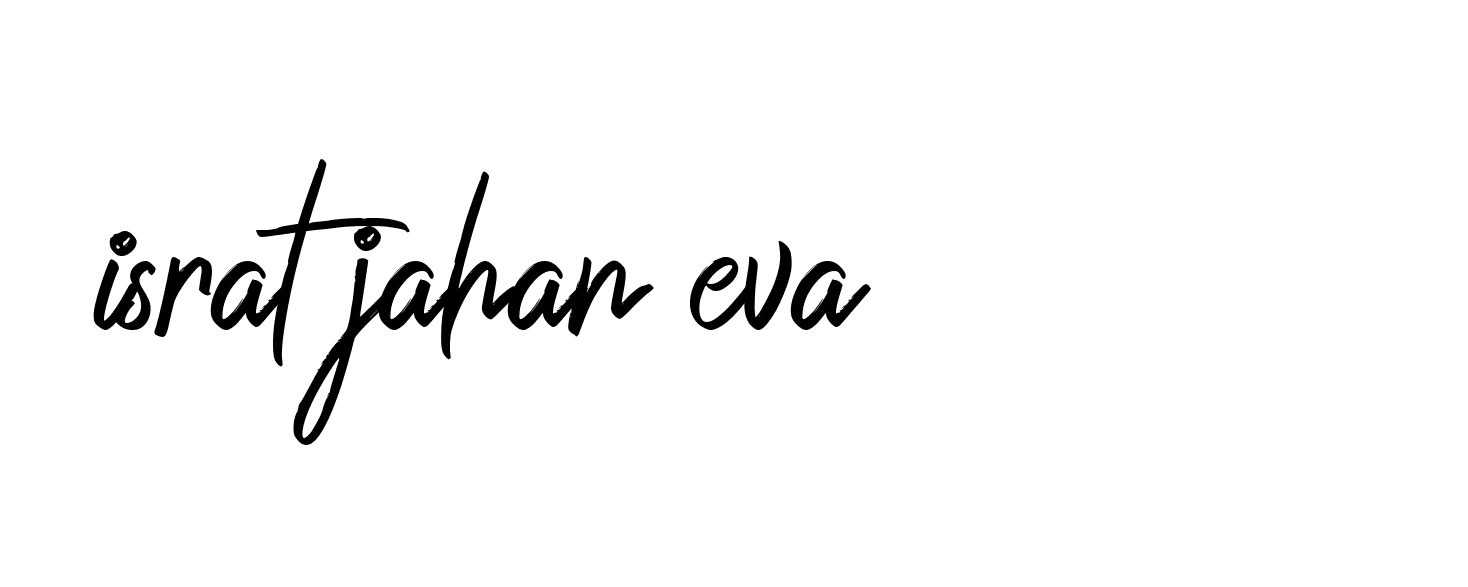 Signature of israt-jahan-eva