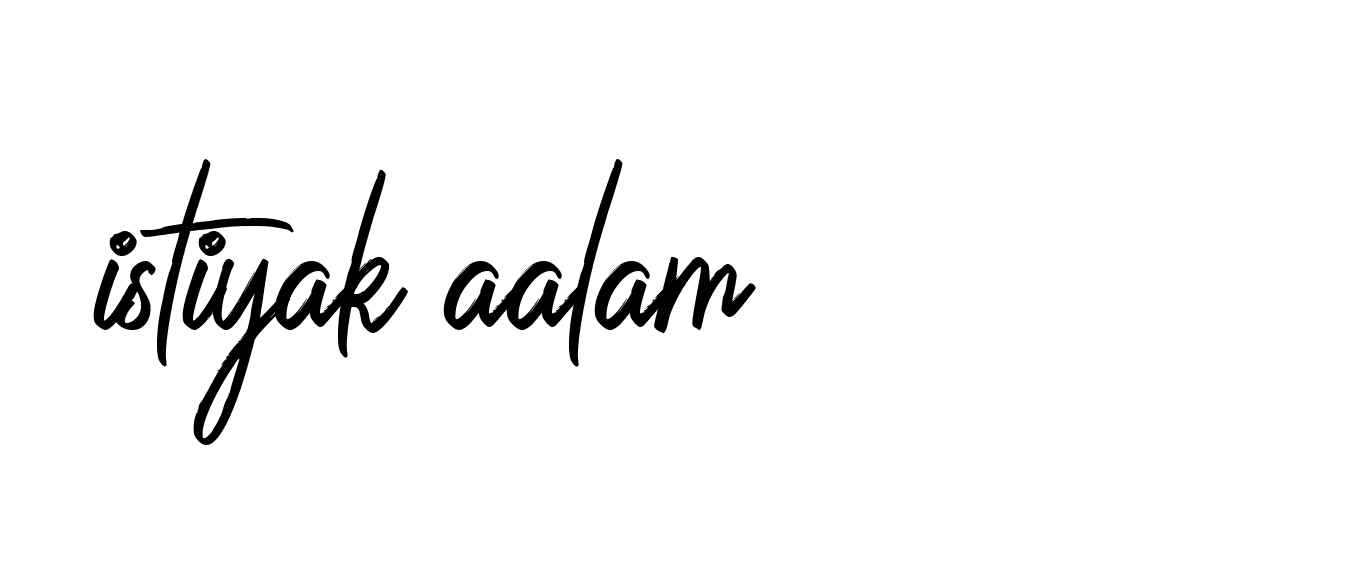 Signature of istiyak-aalam