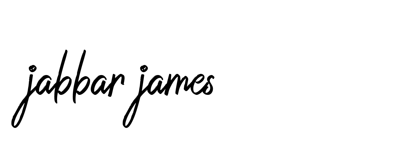 Signature of jabbar-james