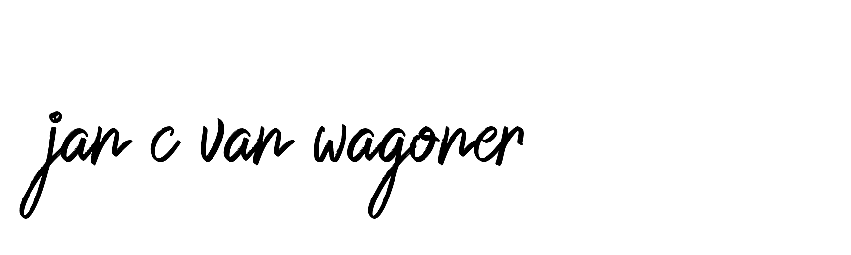 Signature of jan-c-van-wagoner