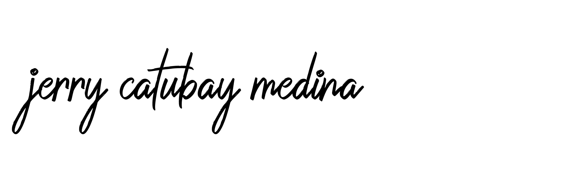 Signature of jerry-catubay-medina