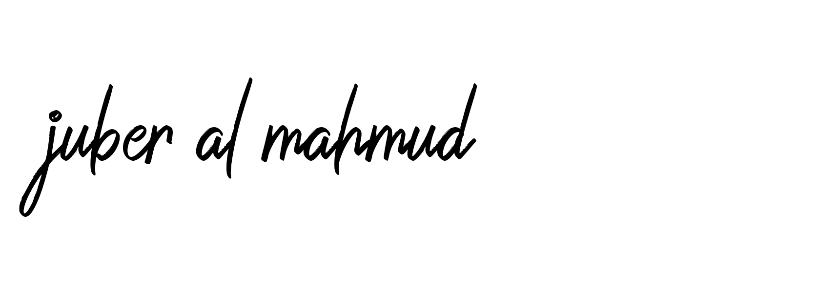 Signature of juber-al-mahmud-