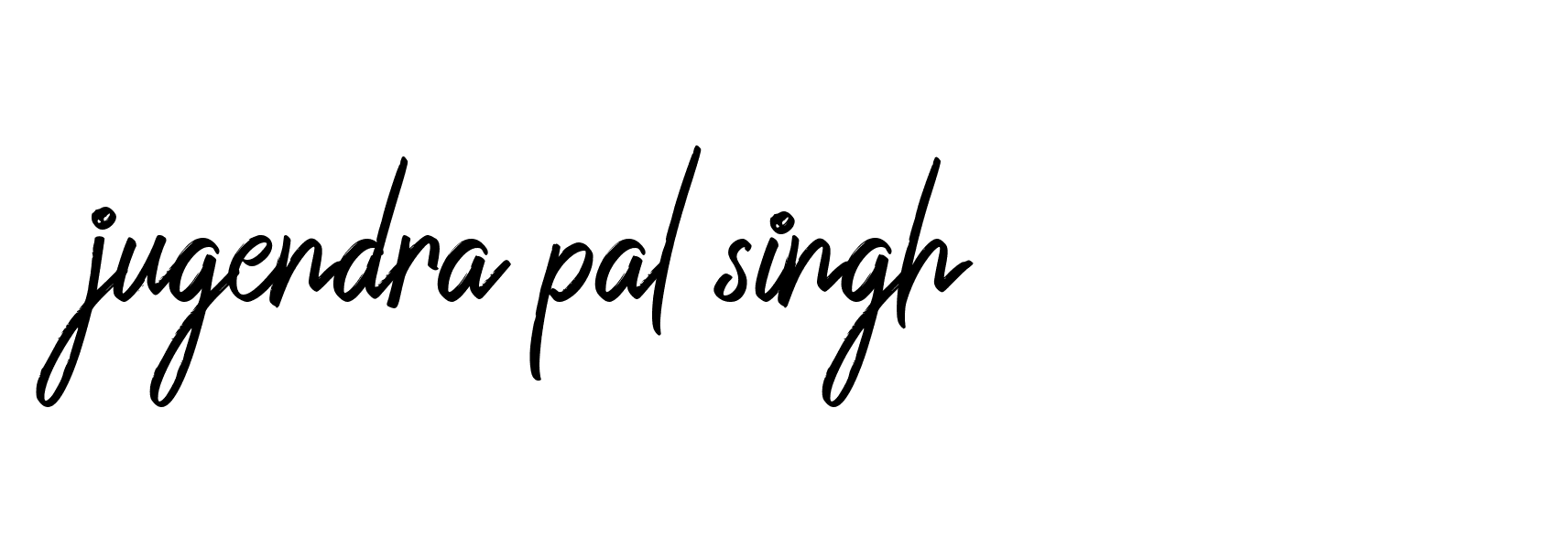 Signature of jugendra-pal-singh