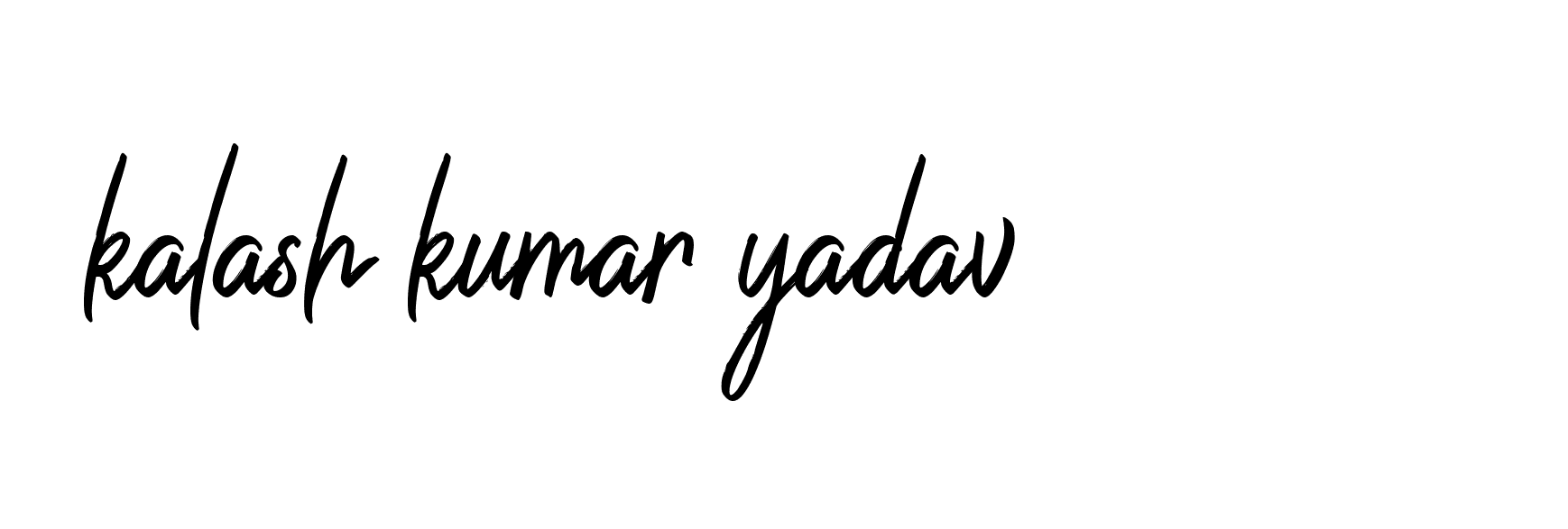 Signature of kalash-kumar-yadav