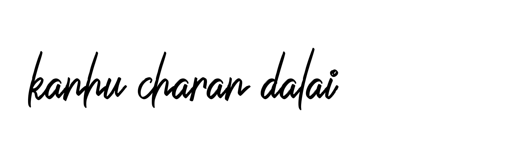 Signature of kanhu-charan-dalai