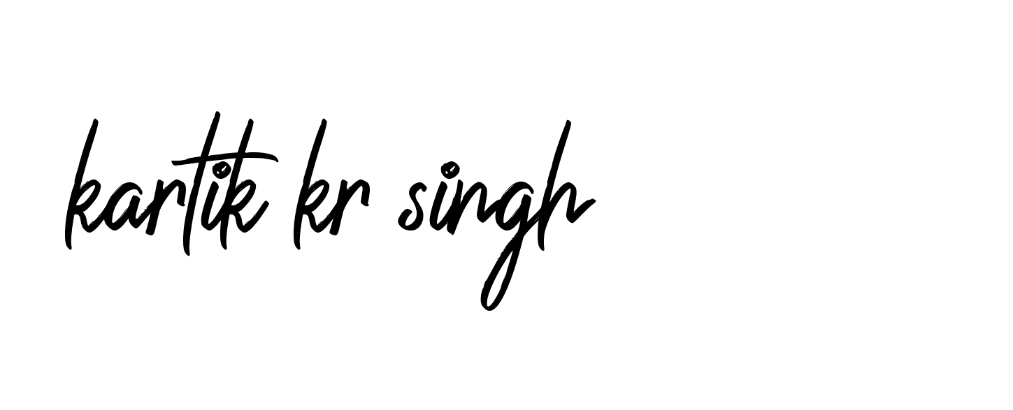 Signature of kartik-kr-singh