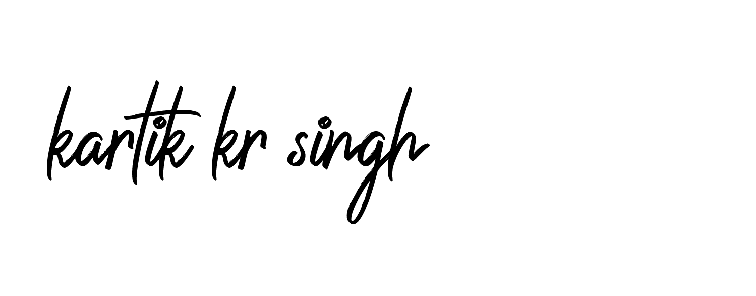 Signature of kartik-kr-singh-