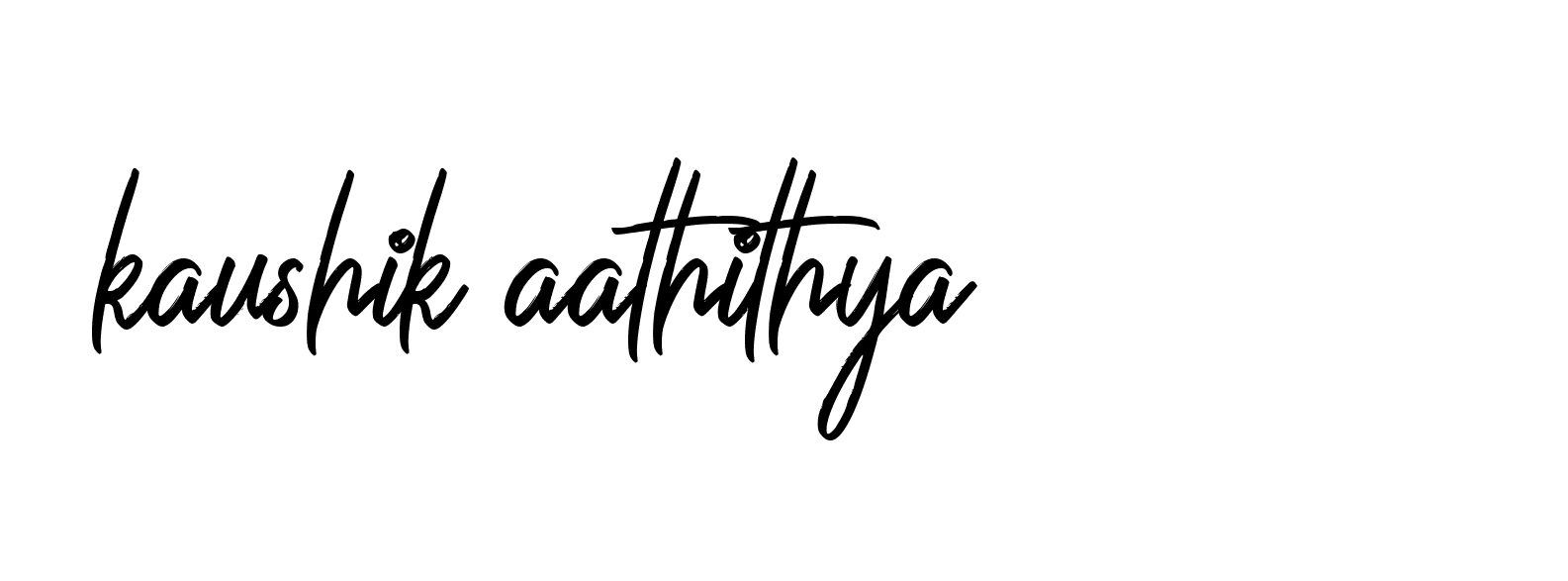 Signature of kaushik-aathithya