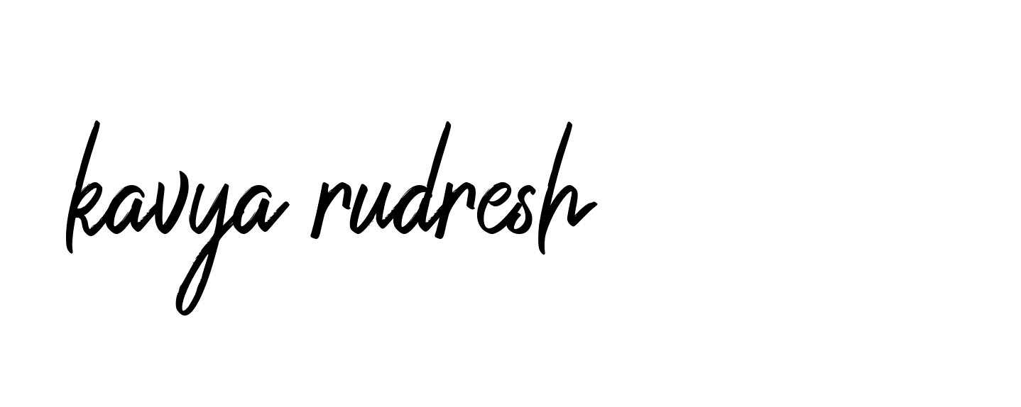 Signature of kavya-rudresh