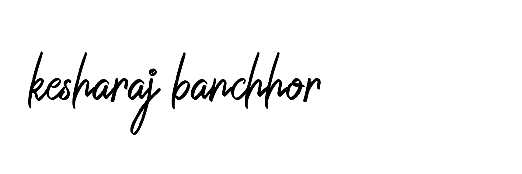 Signature of kesharaj-banchhor-