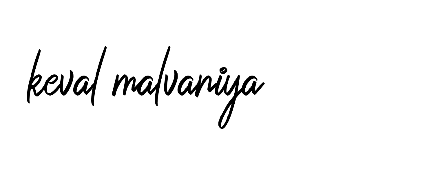 Signature of keval-malvaniya